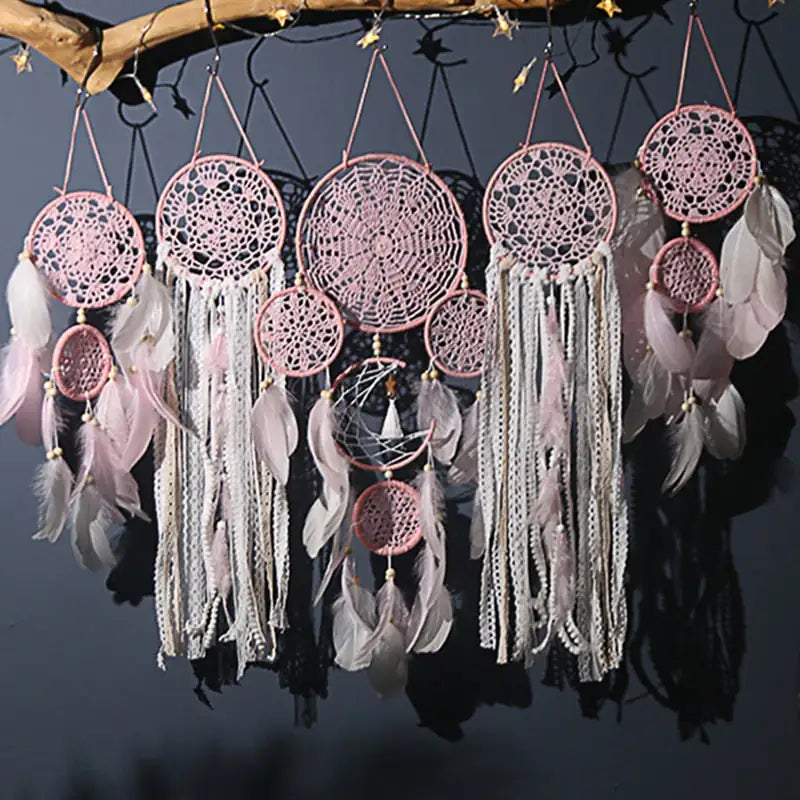 5pcs/set Dream Catchers Boho Home Decor Macrame Dream catchers